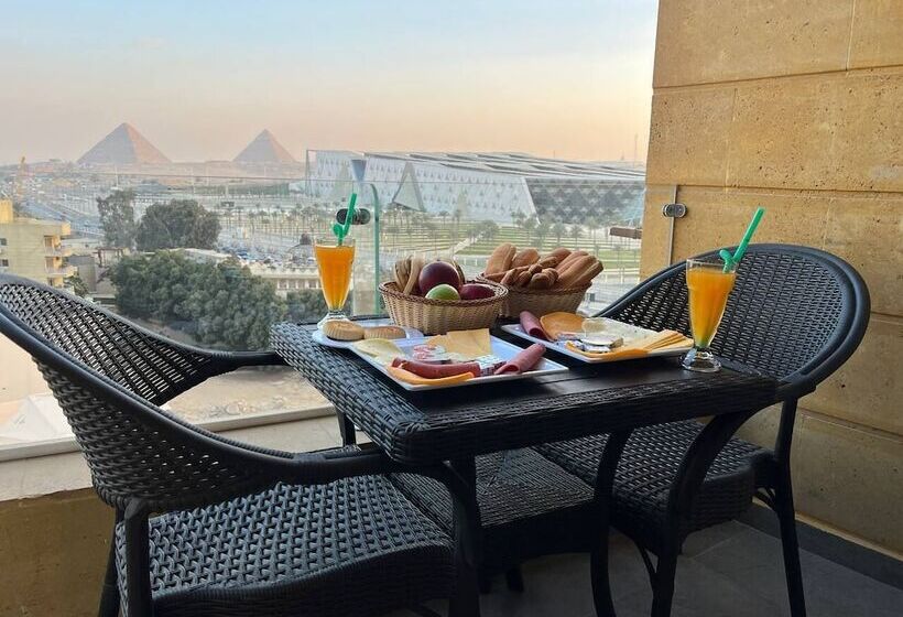 تختخواب و صبحانه Asia Grand Museum & Pyramids View