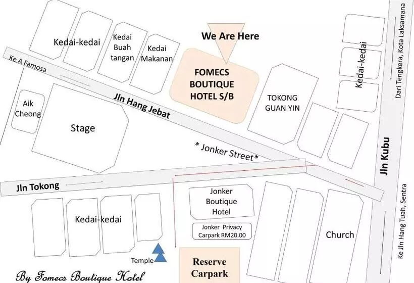 Fomecs Boutique Hotel, Jonker Street