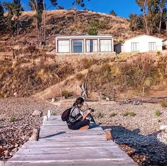 تختخواب و صبحانه Waynapicchu Lodge Isla De La Luna Bolivia
