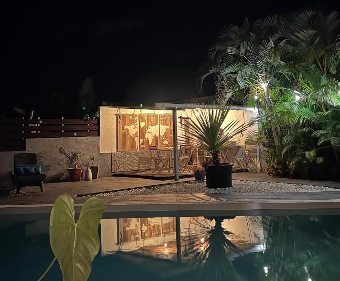 پانسیون Villa Ti Moon, Entre Deux, Piscine