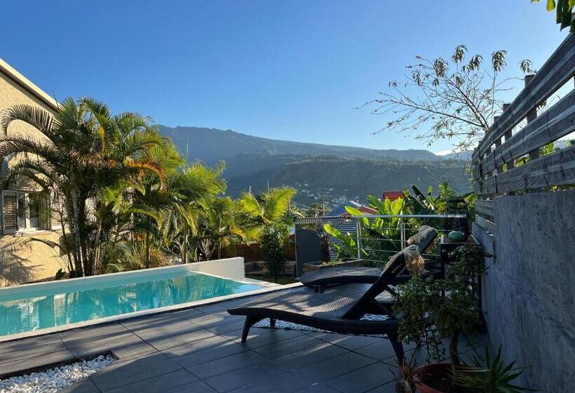 پانسیون Villa Ti Moon, Entre Deux, Piscine