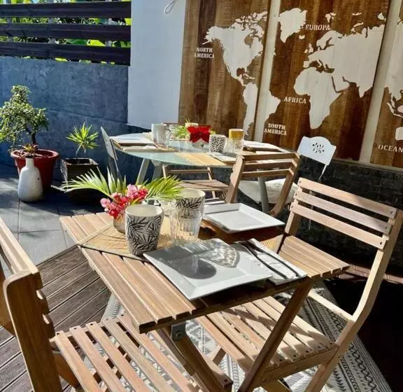 پانسیون Villa Ti Moon, Entre Deux, Piscine