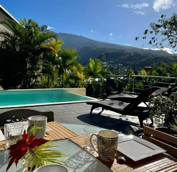 پانسیون Villa Ti Moon, Entre Deux, Piscine