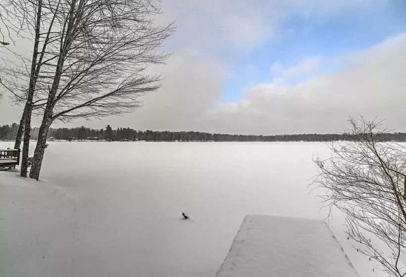Lakefront Cabin W/ Private Dock & Beach!