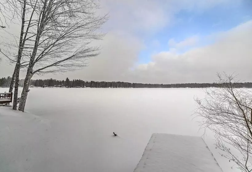 Lakefront Cabin W/ Private Dock & Beach!