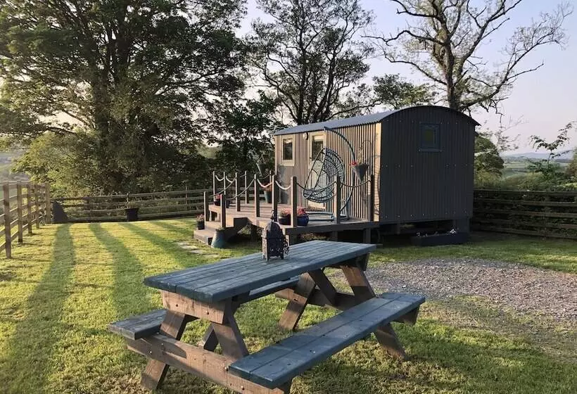 The Peacock Shepherds Hut At Hafoty Boeth