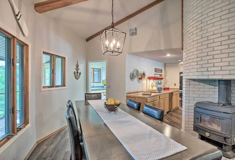 Grand Rogers Lake Home W/ Game Room & Scenic Views