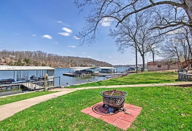 Fire Pit & Dock: Lake Of The Ozarks Hiller Haus