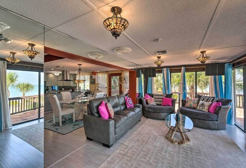 Beachfront Home On Gulf Of Mexico W/ Indoor Pool