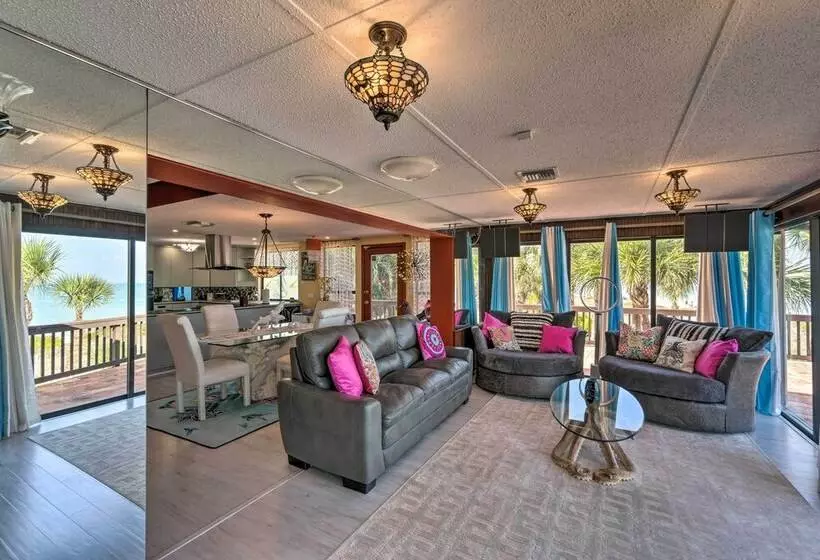 Beachfront Home On Gulf Of Mexico W/ Indoor Pool