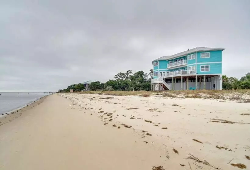 Ocean Springs  Magnolia Beach House  On Pvt Beach!
