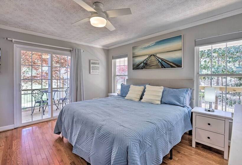 Lakefront Wedowee Home W/ Private Dock & Hot Tub!