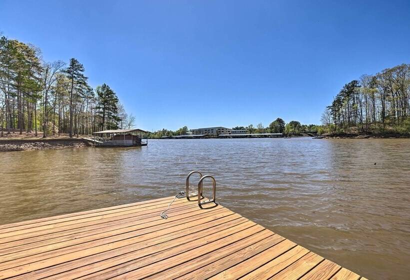 Lakefront Wedowee Home W/ Private Dock & Hot Tub!