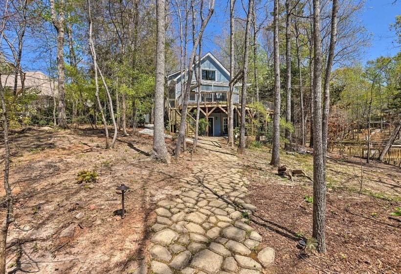 Lakefront Wedowee Home W/ Private Dock & Hot Tub!