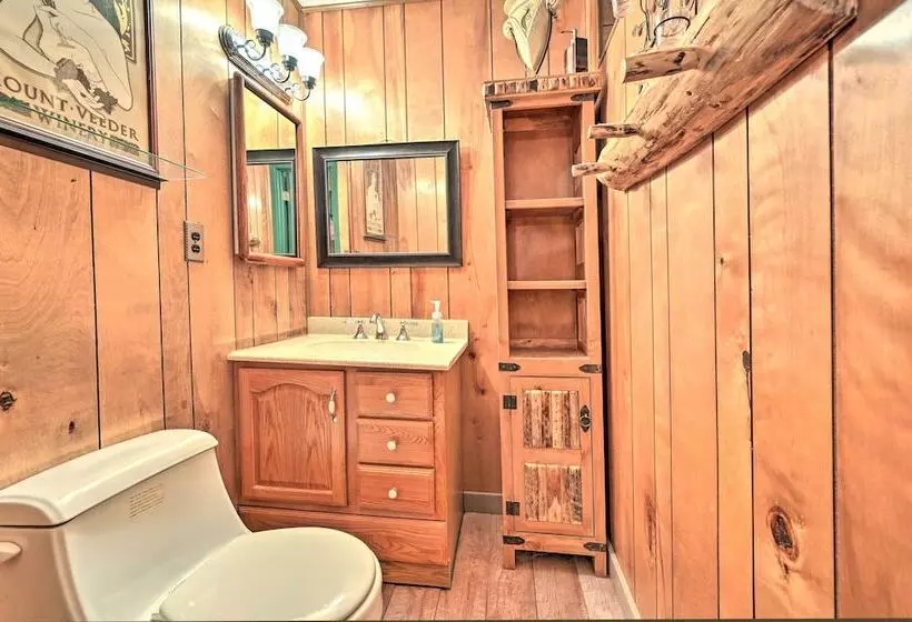 Near Hiking Trails: Woodsy Pine Cabin W/ Fire Pit