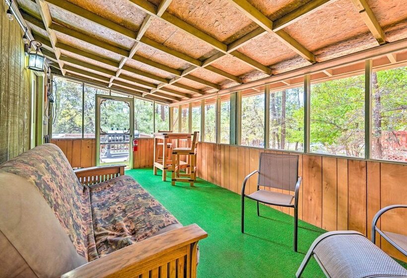 Near Hiking Trails: Woodsy Pine Cabin W/ Fire Pit