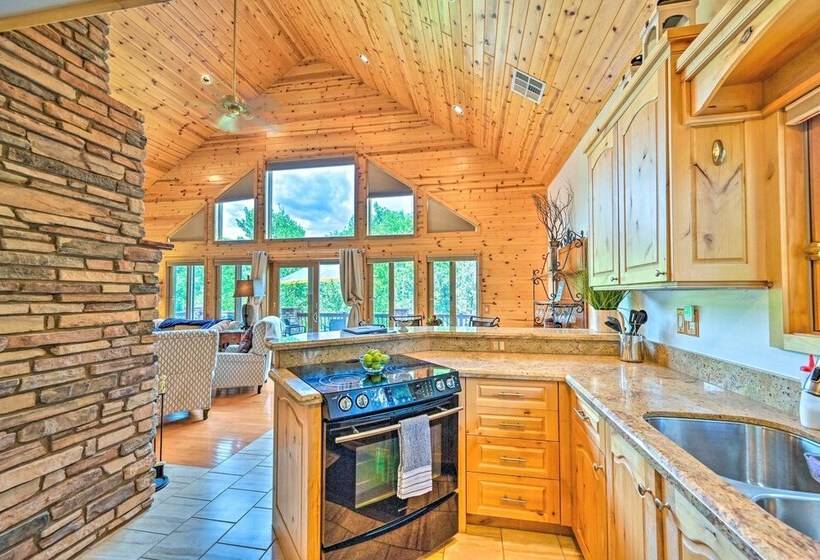 Log Cabin In Payson W/ Deck, Mtn & Creek Views