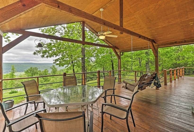 Spacious & Elegant Mountain View Cabin W/ Deck!