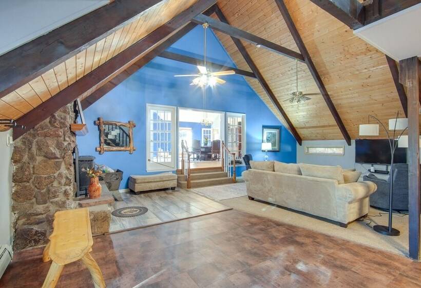 Spacious Nathrop Home W/ Fire Pit & On Site Creek!