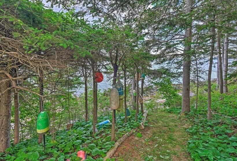 Lovely Waterfront Owls Head Home W/ Own Beach