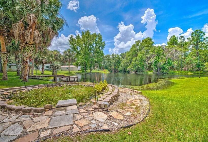 Pet Friendly Inglis Retreat W/ Lake + Dock!