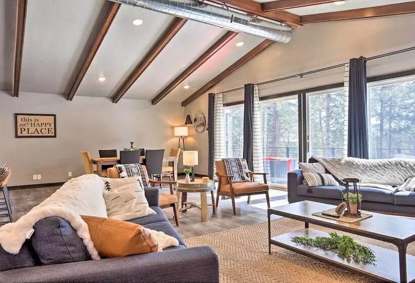 Modern Lead Cabin W/ Private Hot Tub & Fireplace!