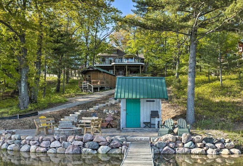 Lake Cabin In Honor W/ Hot Tub, Dock & Sauna!