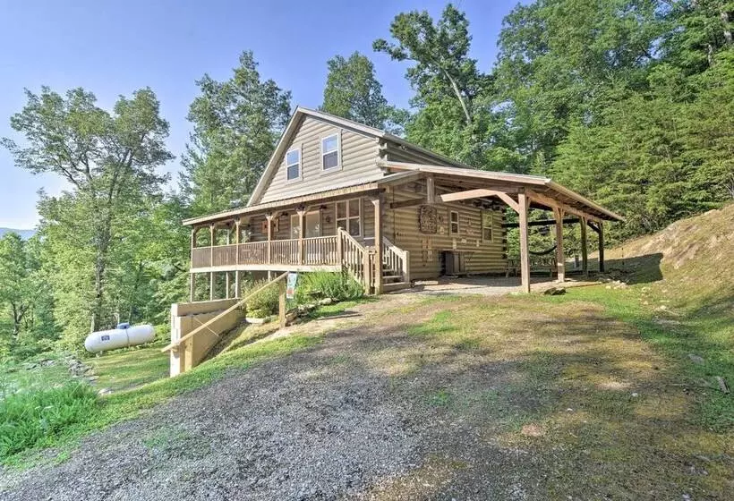 Smoky Mountain Log Cabin Close To Rafting!