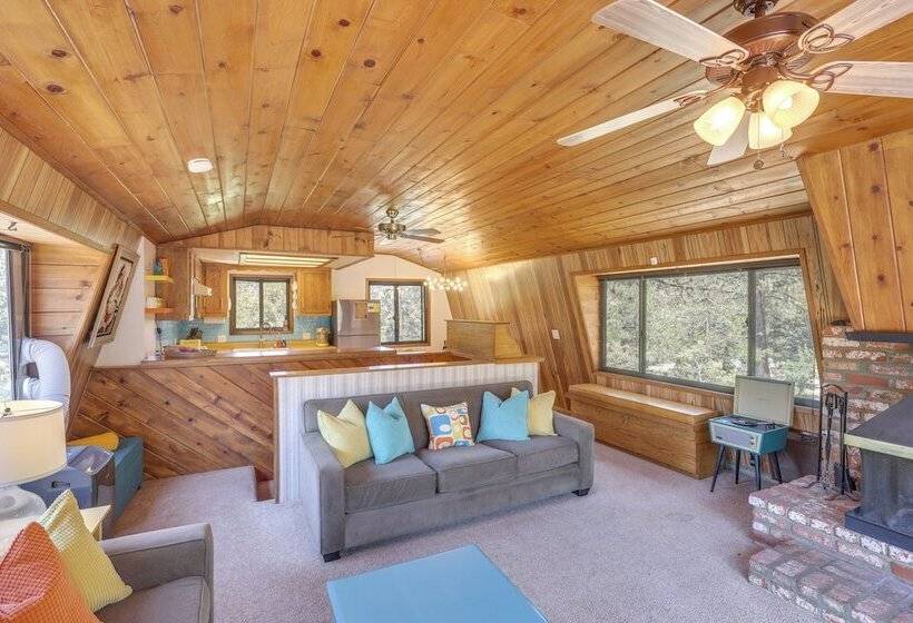 Colorful Alpine Cabin W/ Deck & Mountain View