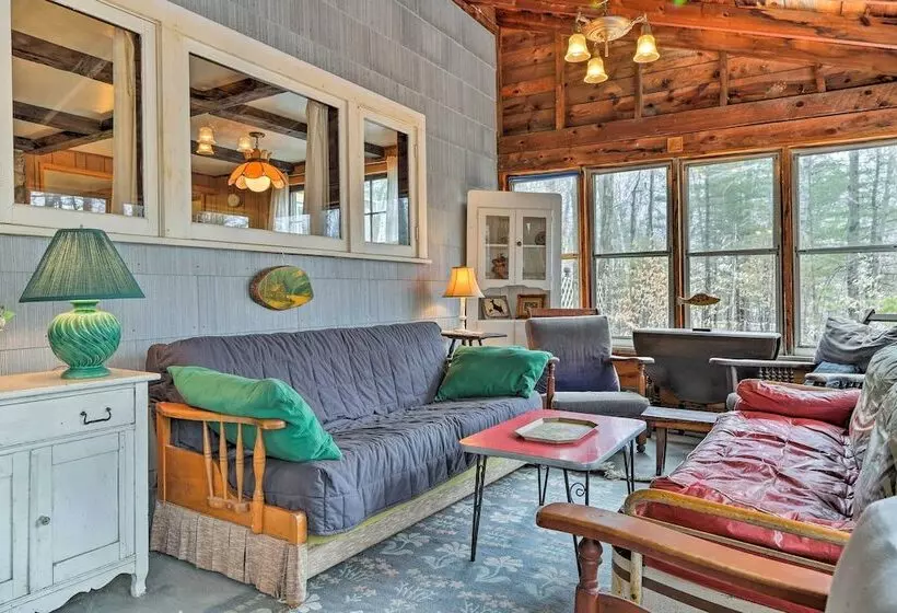 East Otis Reservoir Cabin W/ Porch   Walk To Lake!