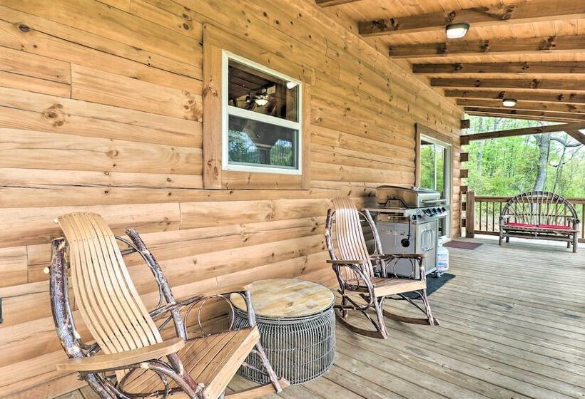 Elevated Cabin Bordering Smoky Mountain Nat L Park