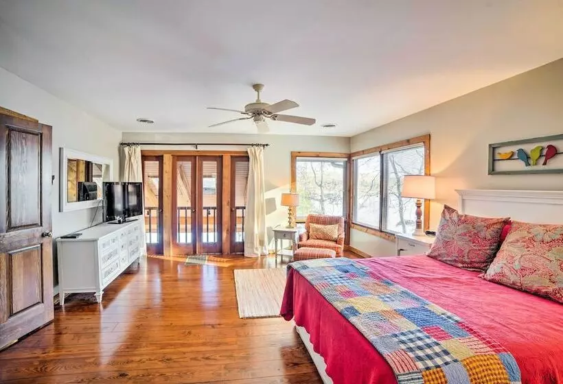 Lakefront Harrison Home W/ Sunroom, Deck, & Dock!