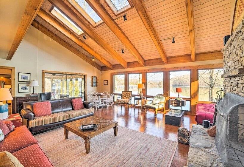 Lakefront Harrison Home W/ Sunroom, Deck, & Dock!