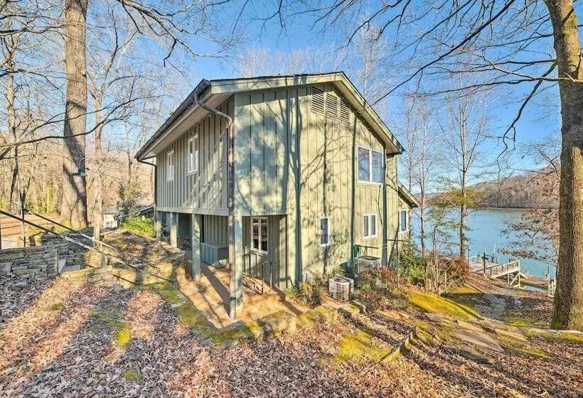 Lakefront Harrison Home W/ Sunroom, Deck, & Dock!