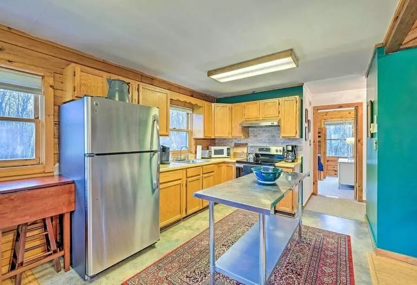 High Peak Heaven: Cozy Log Cabin On 1 Acre!