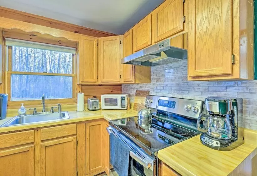 High Peak Heaven: Cozy Log Cabin On 1 Acre!