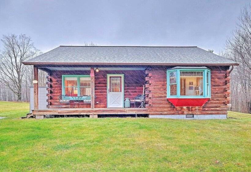 High Peak Heaven: Cozy Log Cabin On 1 Acre!