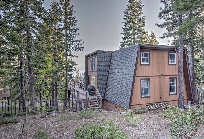 Tahoe City A Frame Home 10 Mi To Skiing!
