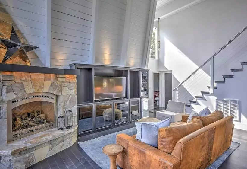 Tahoe City A Frame Home 10 Mi To Skiing!