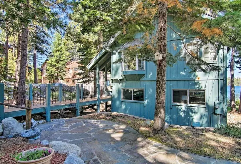 Waterfront Meeks Bay Home: Hot Tub, Walk To Trail