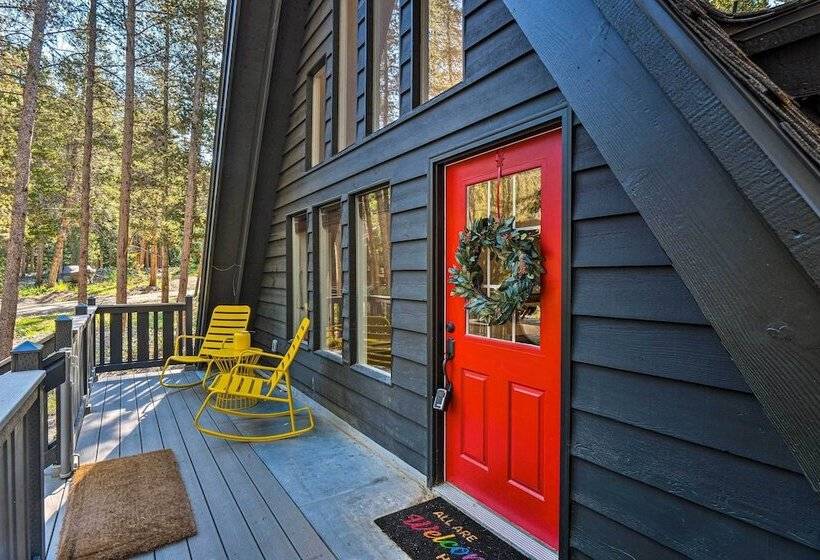 4 Mi To Breck Slopes: A Frame Cabin W/ Hot Tub!