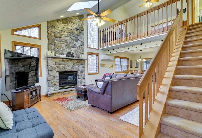 Hot Tub & Game Room: Cozy Big Bass Lake Home!