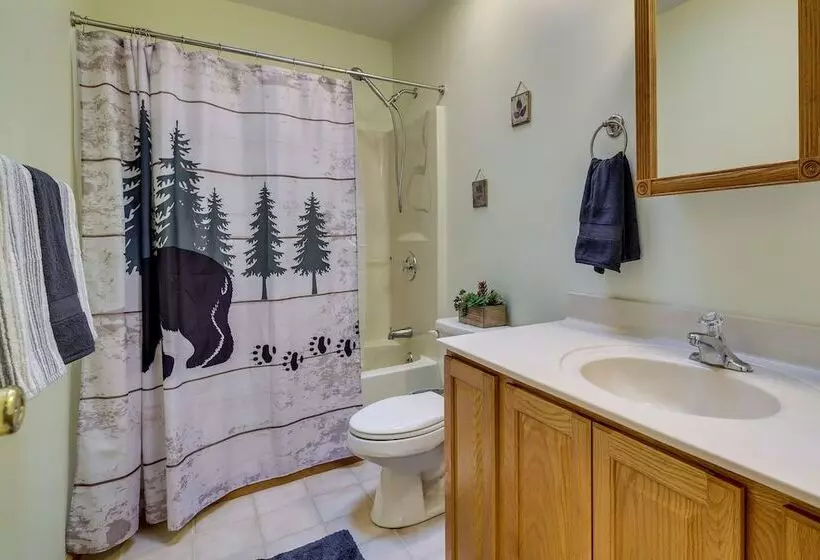 Hot Tub & Game Room: Cozy Big Bass Lake Home!