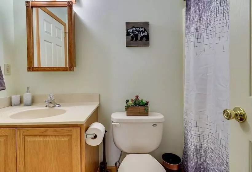 Hot Tub & Game Room: Cozy Big Bass Lake Home!