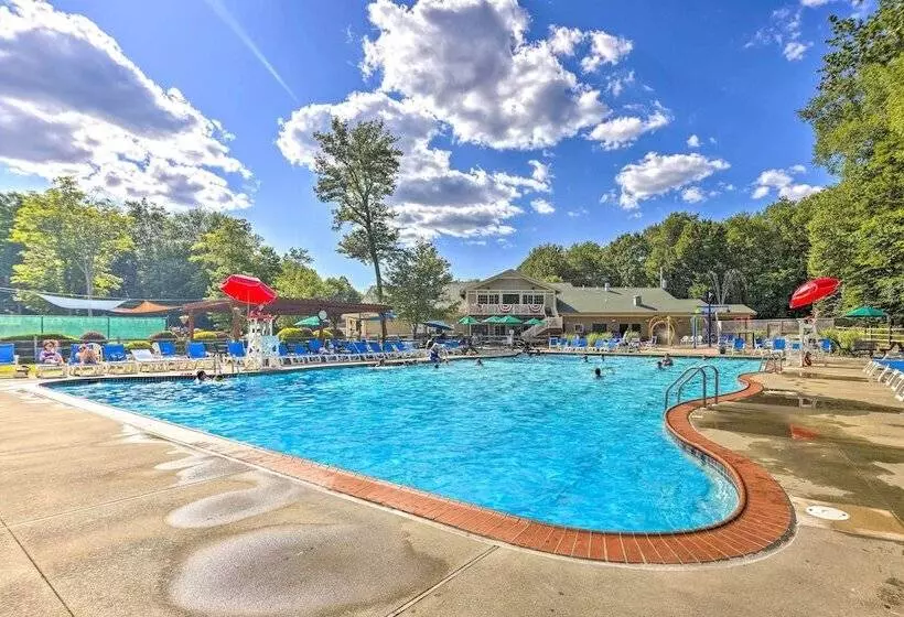 Hot Tub & Game Room: Cozy Big Bass Lake Home!