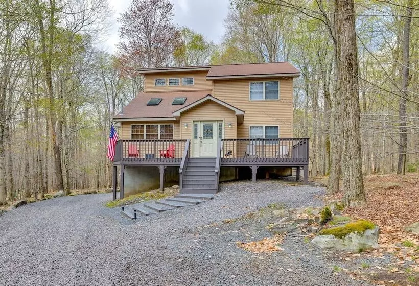Hot Tub & Game Room: Cozy Big Bass Lake Home!
