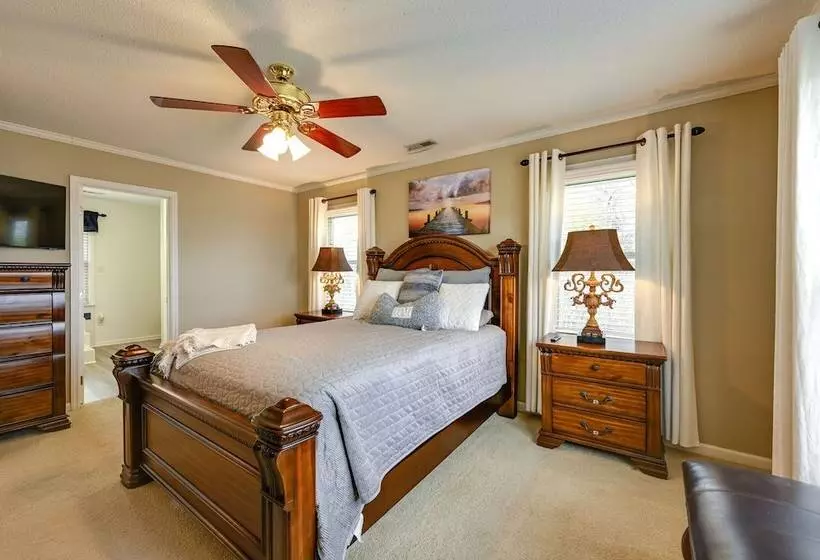 Dock & Kayaks: Lakefront Roanoke Rapids Home