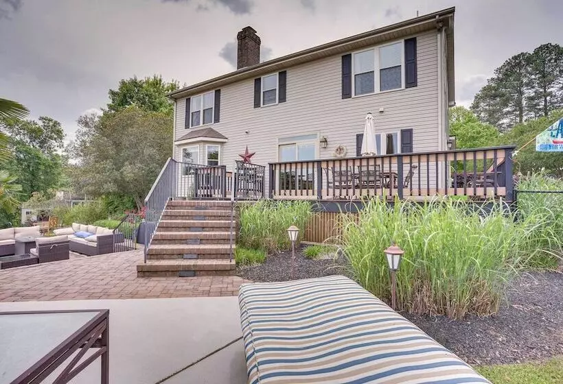 Dock & Kayaks: Lakefront Roanoke Rapids Home