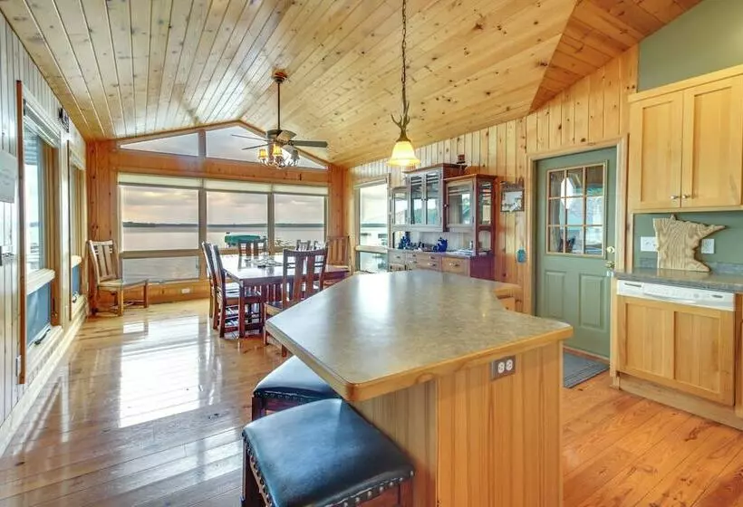 Lakefront Isle Escape W/ Dock + Fire Pit!