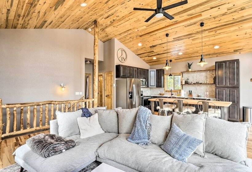 Mountainside Fairplay Cabin W/ Game Room & Sauna!